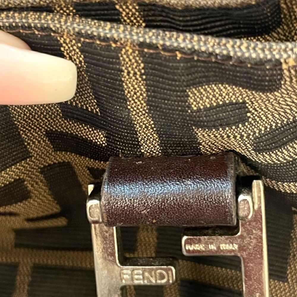 FENDI ZUCCA Print LARGE Vintage Twin Tote - Picture 8 of 16